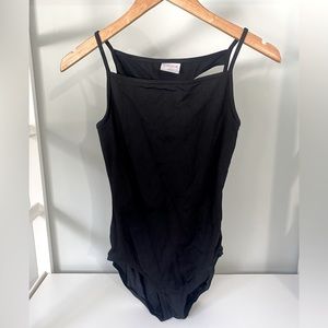 Black Capezio Bodysuit w/ Cutout Back Detail